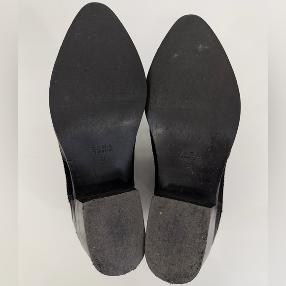 Zara Black Western Ankle Boots - Picture 8 of 8